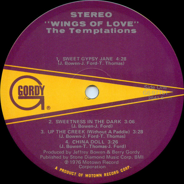The Temptations - Wings Of Love (LP, Album) 19106