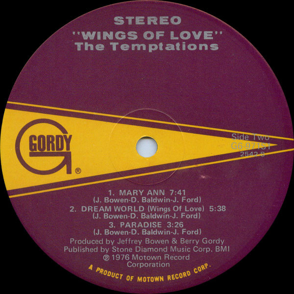 The Temptations - Wings Of Love (LP, Album) 19107