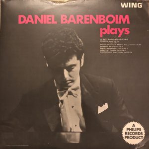 Daniel Barenboim - Daniel Barenboim Plays Vinyl LP Album (LP Record)