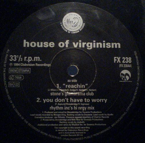 House Of Virginism - Reachin (12") 25374
