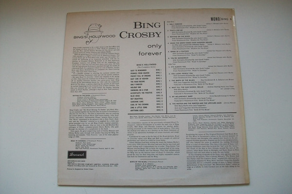Bing Crosby - Only Forever (LP, Comp, Mono) 20748