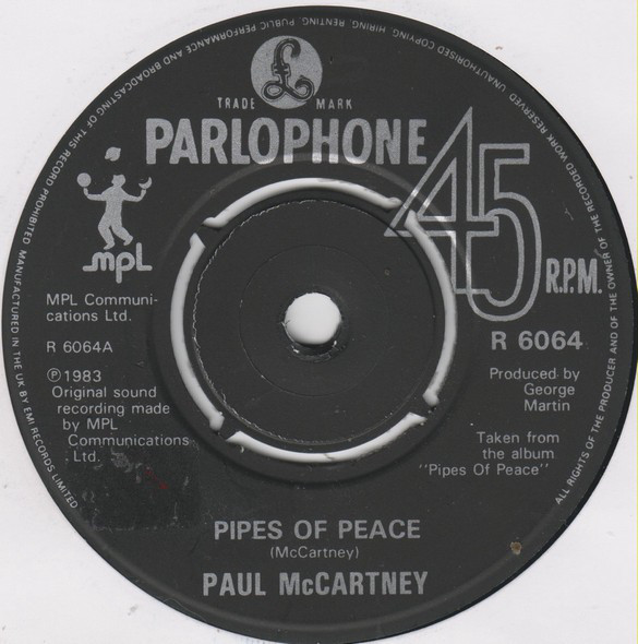 Paul McCartney - Pipes Of Peace (7", Single, Pus) 19826