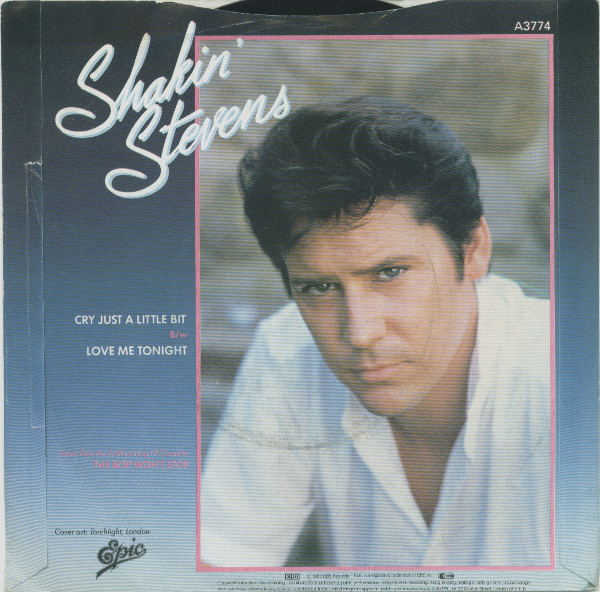 Shakin' Stevens - Cry Just A Little Bit (7", Single, Pap) 39538