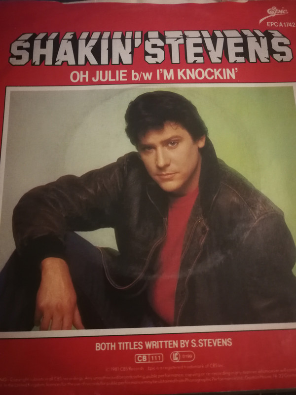 Shakin' Stevens - Oh Julie (7", Single, Blu) 36059