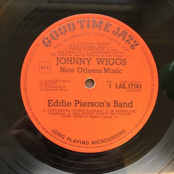 Johnny Wiggs, Santo Pecora, Eddie Pierson, Armand Hug - Recorded In New Orleans Vol. 2 (LP, Comp, Mono) 21104
