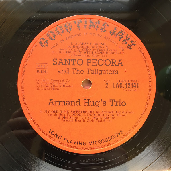 Johnny Wiggs, Santo Pecora, Eddie Pierson, Armand Hug - Recorded In New Orleans Vol. 2 (LP, Comp, Mono) 21105