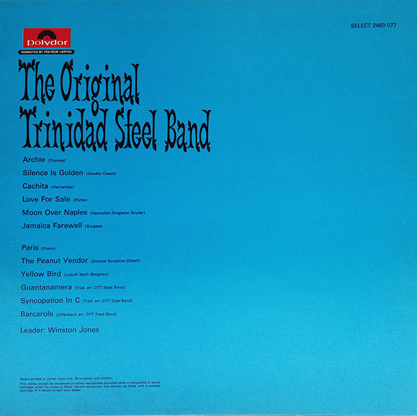 The Original Trinidad Steel Band - The Original Trinidad Steel Band (LP, Album, RE) 36011
