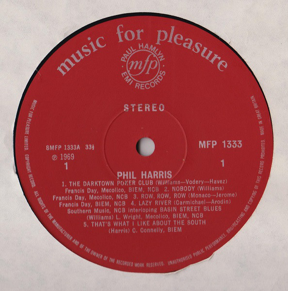 Phil Harris - Phil Harris (LP, Album) 19389