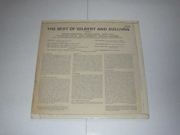 Gilbert And Sullivan* - The Best Of Gilbert And Sullivan (LP, Comp) 18963