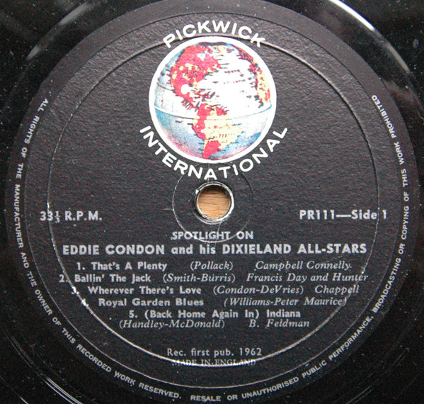 Eddie Condon And His Dixieland All Stars* - Eddie Condon And His Dixieland All Stars (LP, Album) 20940
