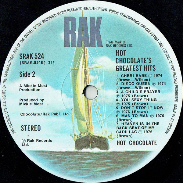 Hot Chocolate - XIV Greatest Hits (LP, Comp, Mono) 19040