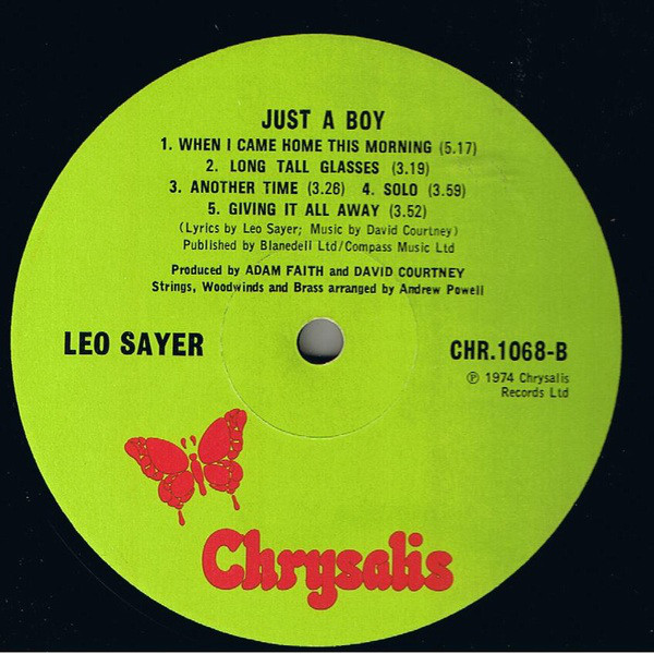 Leo Sayer - Just A Boy (LP, Album) 19082