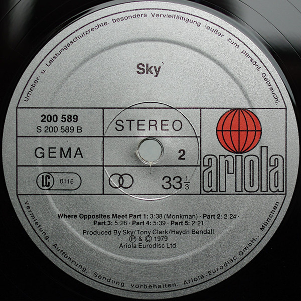 Sky (4) - Sky (LP, Album) 18922