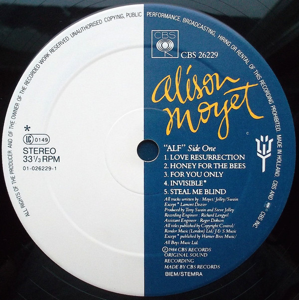 Alison Moyet - Alf (LP, Album) 19152