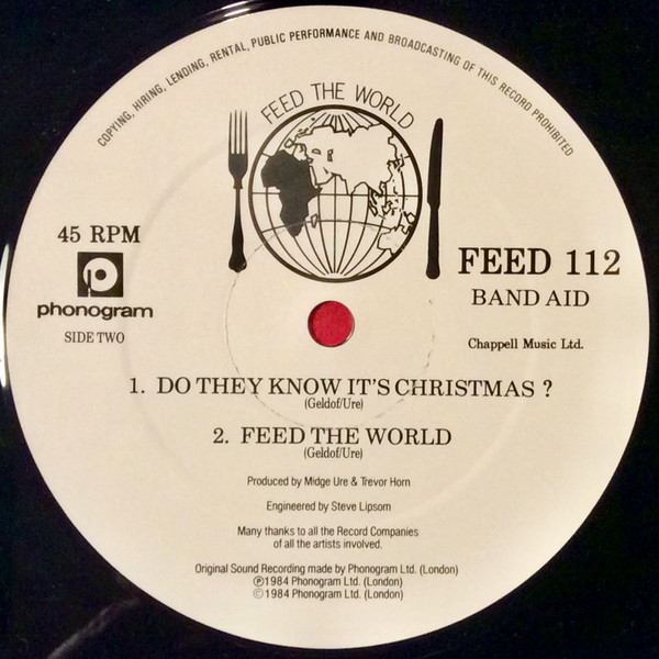 Band Aid - Do They Know It's Christmas? (12", Single, Orl) 19819
