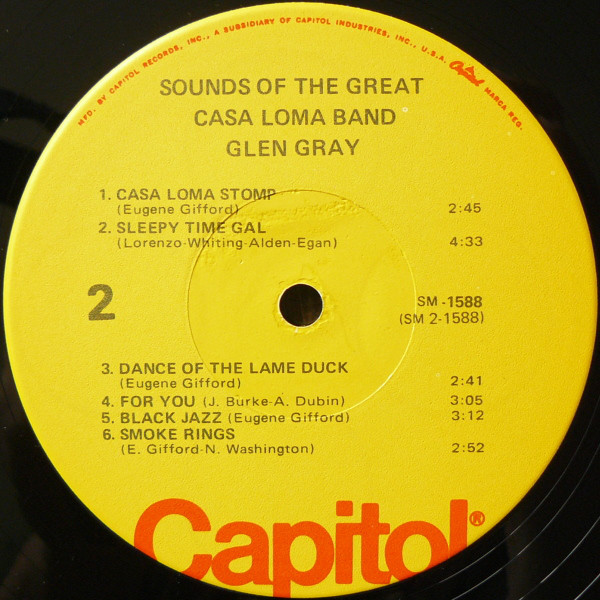 Glen Gray And The Casa Loma Band* - Sounds Of The Great Casa Loma Band (LP, Album, Mono) 20087