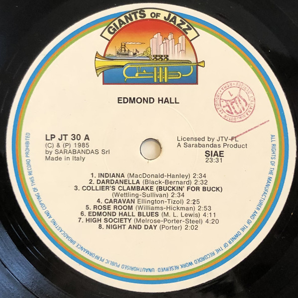 Edmond Hall - Edmond Hall (LP, Comp) 20976