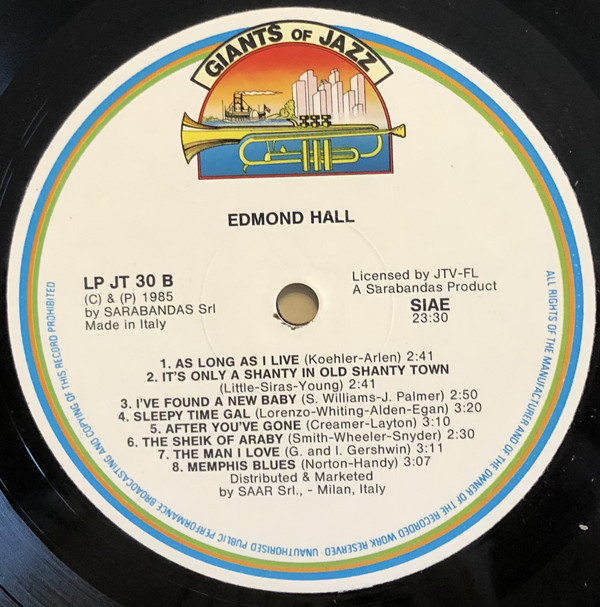 Edmond Hall - Edmond Hall (LP, Comp) 20977
