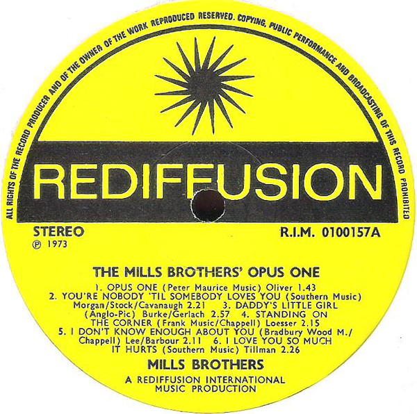 The Mills Brothers - Opus One (LP) 19350