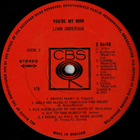 Lynn Anderson - You're My Man (LP, Album) 25968