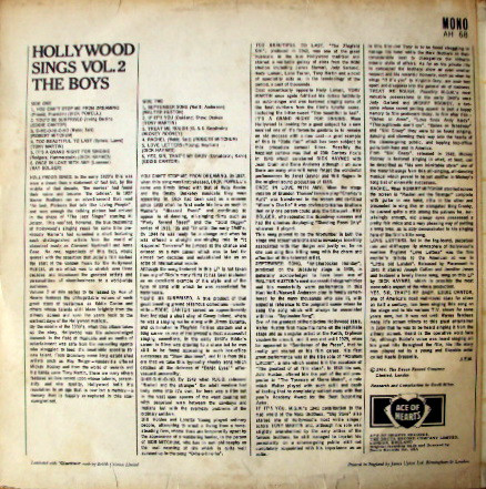 Various - Hollywood Sings Vol. 2 (The Boys) (LP, Comp) 19292