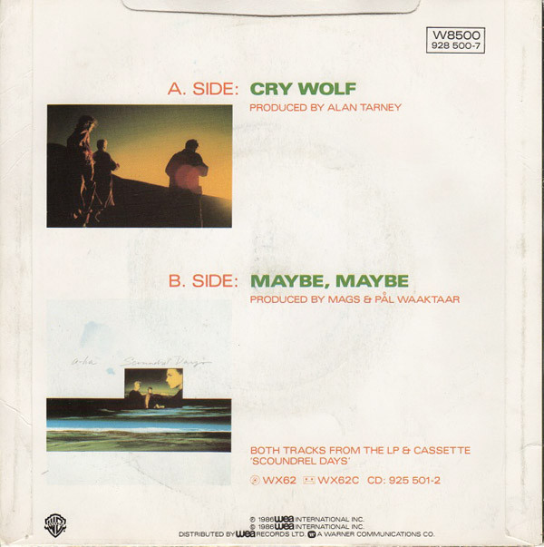 a-ha - Cry Wolf (7", Single, Pap) 36029