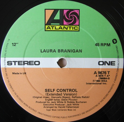 Laura Branigan - Self Control (Full Length Version) (12", Single, Dam) 19485