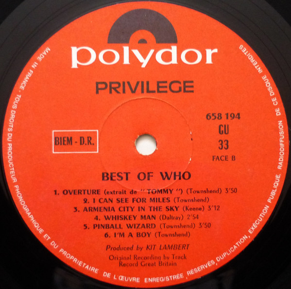 Who* - Best Of Who (LP, Comp) 21335