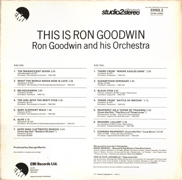 Ron Goodwin And His Orchestra - This Is Ron Goodwin (LP, Comp) 25389