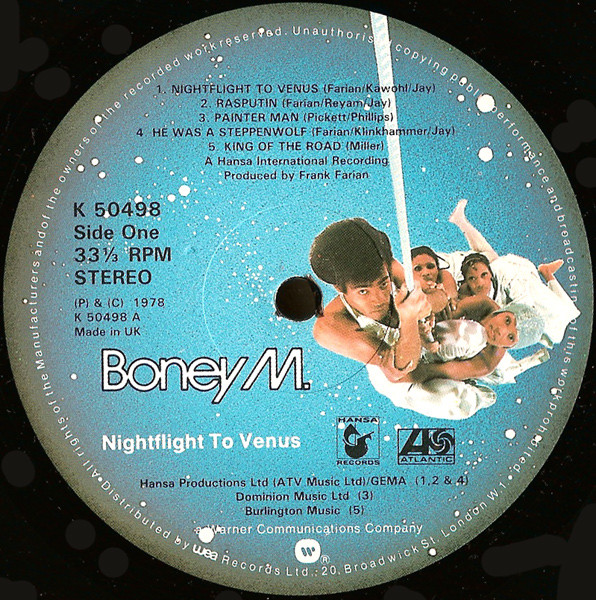 Boney M. - Nightflight To Venus (LP, Album, Pic) 21364