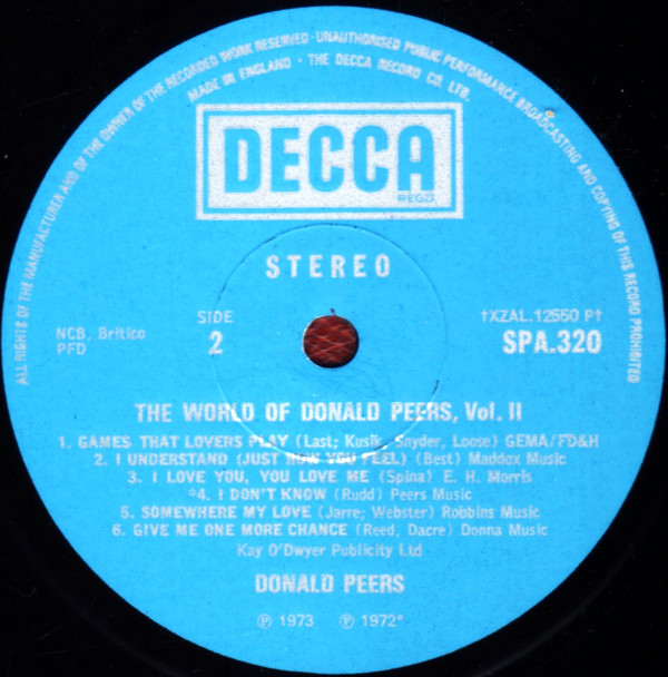 Donald Peers - The World Of Donald Peers Vol.2 (LP, Comp) 19372