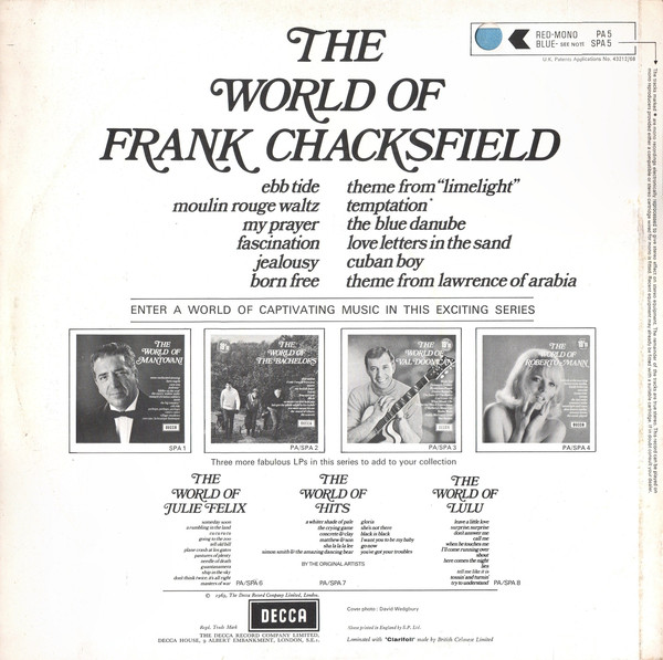 Frank Chacksfield - The World Of Frank Chacksfield (LP, Comp) 18931