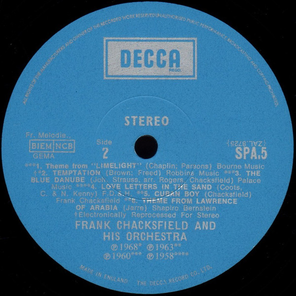 Frank Chacksfield - The World Of Frank Chacksfield (LP, Comp) 18933