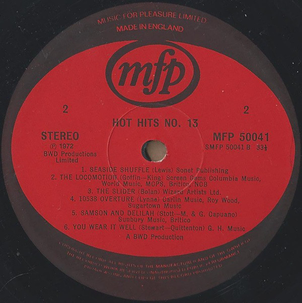 Unknown Artist - Hot Hits XIII (LP) 19948
