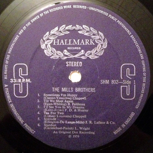 The Mills Brothers - The Mills Brothers (LP, Album) 19355