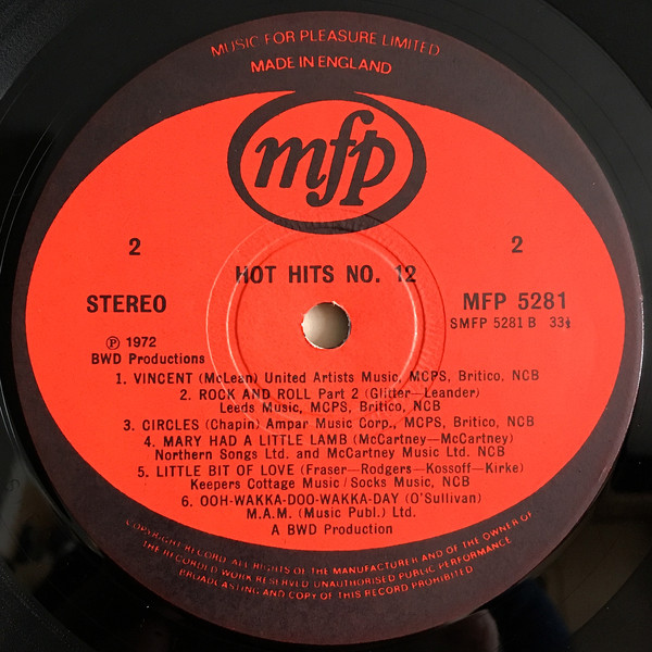 Unknown Artist - Hot Hits 12 (LP) 19779