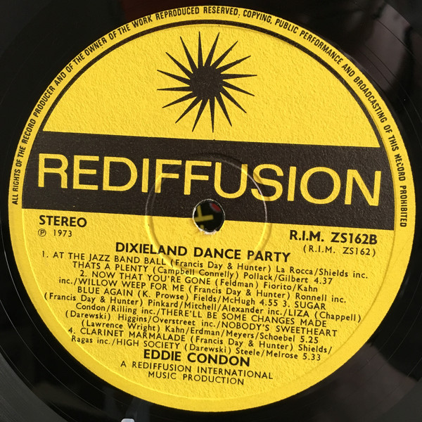 Eddie Condon - Dixieland Dance Party (LP, RE) 20968