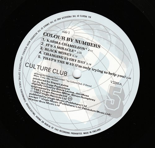 Culture Club - Colour By Numbers (LP, Album) 21322