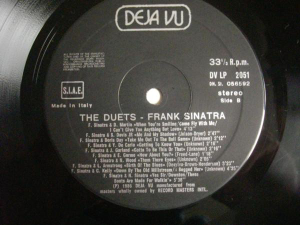 Frank Sinatra - The Frank Sinatra Duets (LP, Comp) 20614