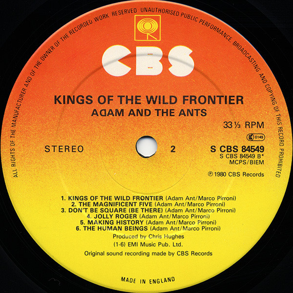 Adam And The Ants - Kings Of The Wild Frontier (LP, Album) 21349