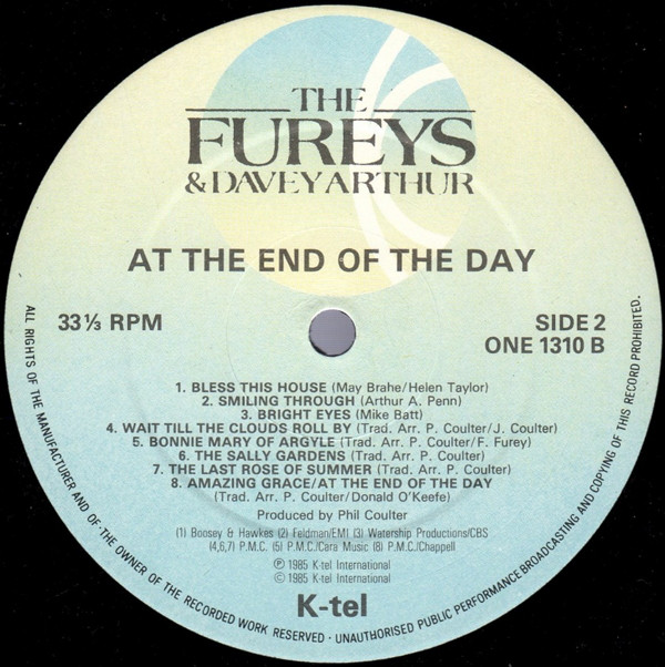 The Fureys and Davey Arthur - At The End Of The Day (LP, Album) 25416