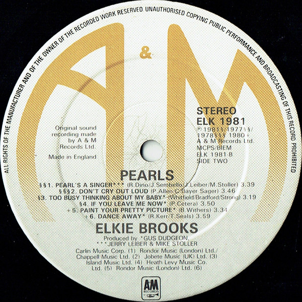 Elkie Brooks - Pearls (LP, Comp, CBS) 55221