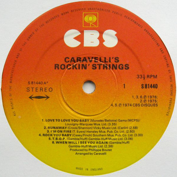 Caravelli - Rockin' Strings (LP) 19101