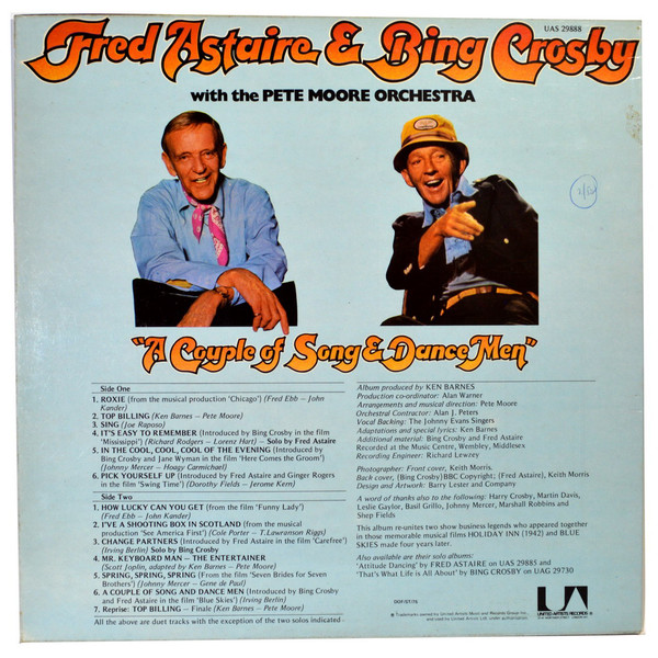 Bing Crosby and Fred Astaire - A Couple Of Song and Dance Men (LP, Album) 20438