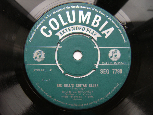 Big Bill Broonzy - Big Bill's Guitar Blues (7", Single) 40115