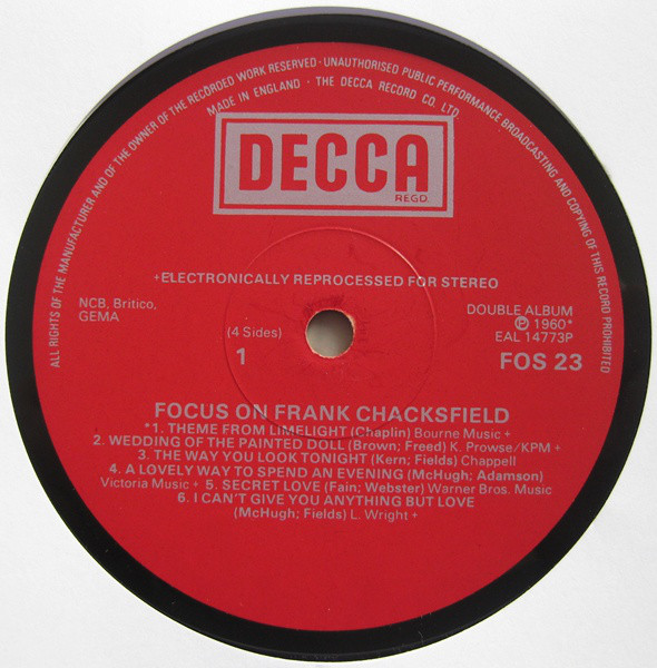 Frank Chacksfield - Focus On Frank Chacksfield (2xLP, Comp) 20807