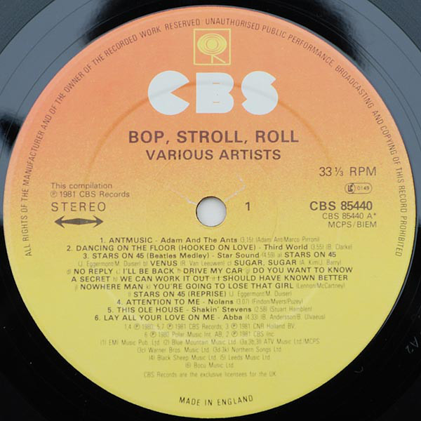 Various - Bop Stroll Roll (LP, Comp) 21584
