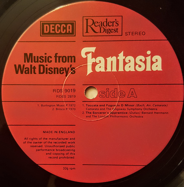 Various - Music From Fantasia (LP, Comp) 19715