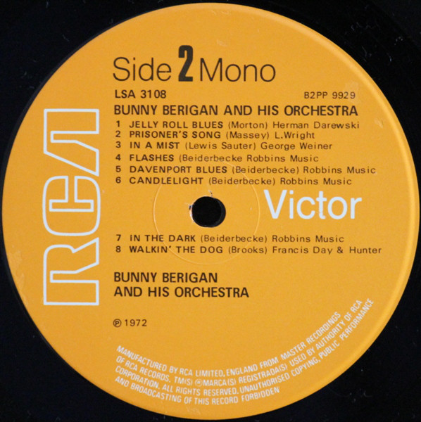 Bunny Berigan And His Orchestra* - Bunny Berigan - His Trumpet And Orchestra (LP, Comp, Mono) 20503
