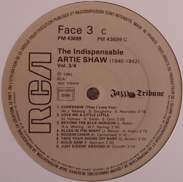 Artie Shaw - The Indispensable Artie Shaw Volumes 3/4 (2xLP, Comp, Gat) 21117